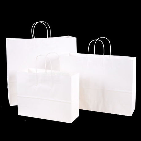 Kraft Paper Bag - white Color - Yorkn Inc✅