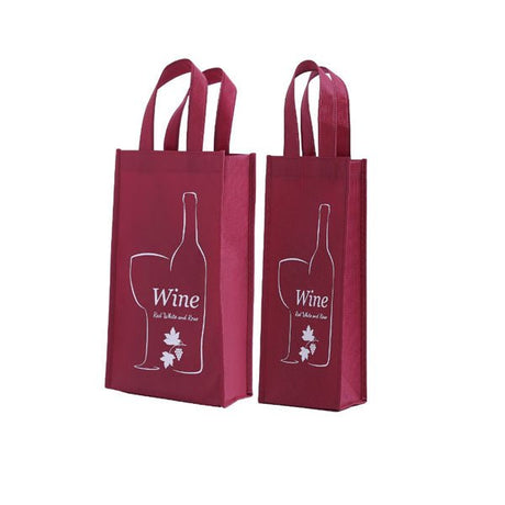 Laminated Non - woven Bag With Wine Bottle - Yorkn Inc✅