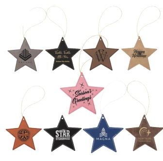 Leather Star Ornament - Yorkn Inc✅