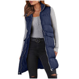 Long Puffer Vest Sleeveless - Yorkn Inc✅