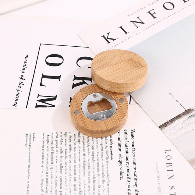 Magnetic Bamboo Bottle Opener - Yorkn Inc✅