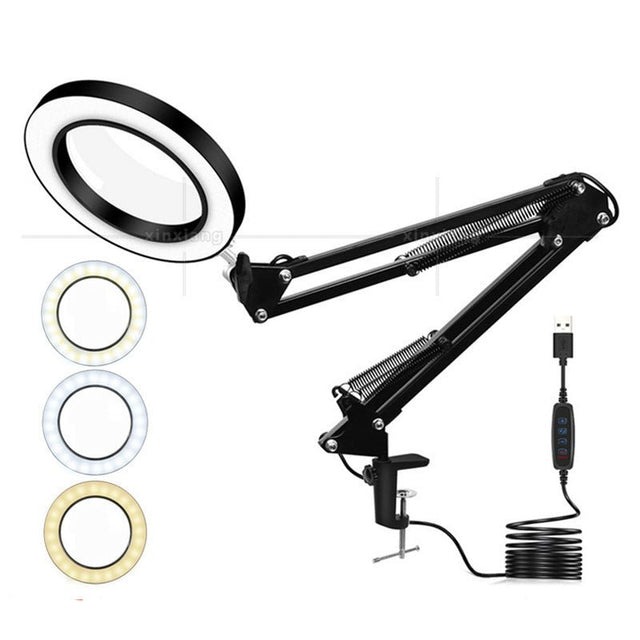 Magnifying Glass With Light And Stand - Yorkn Inc✅