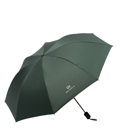 Manual Folding Uv Black-backed Sun & Rain Umbrella - Yorkn Inc✅