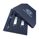Metal Keychains & Pen Business Set 3pcs In Gift Box - Yorkn Inc✅