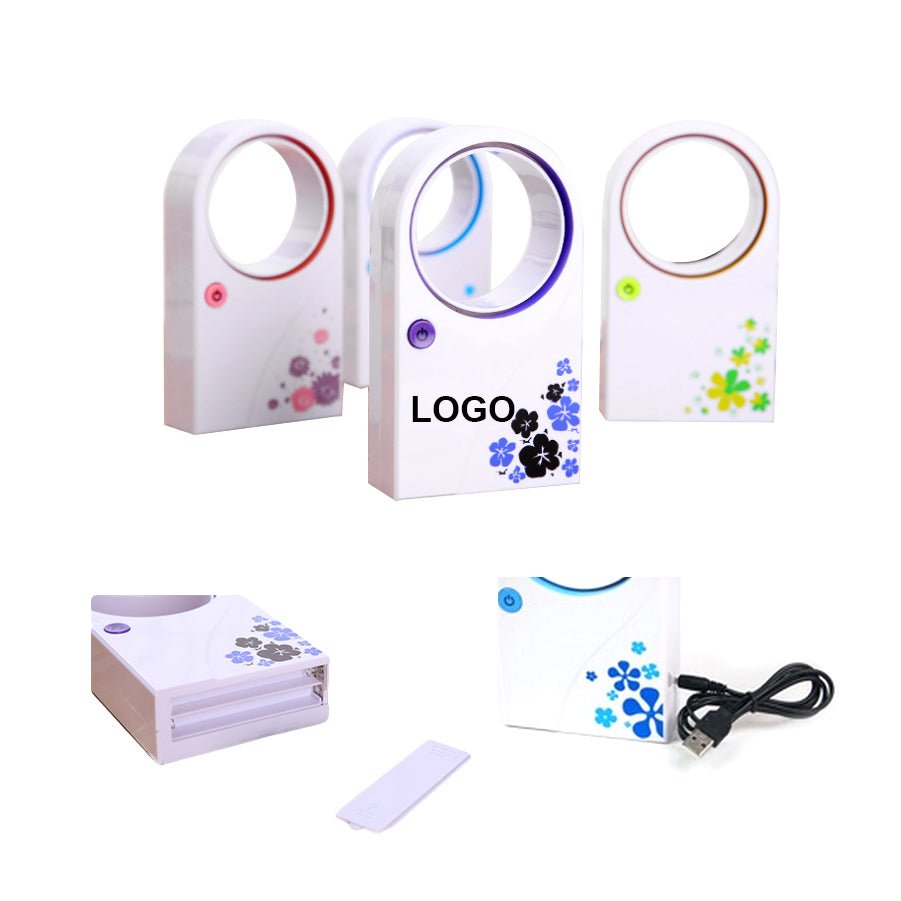 Mini Portable Usb Bladeless No Leaf Fan/air Condit - Yorkn Inc✅