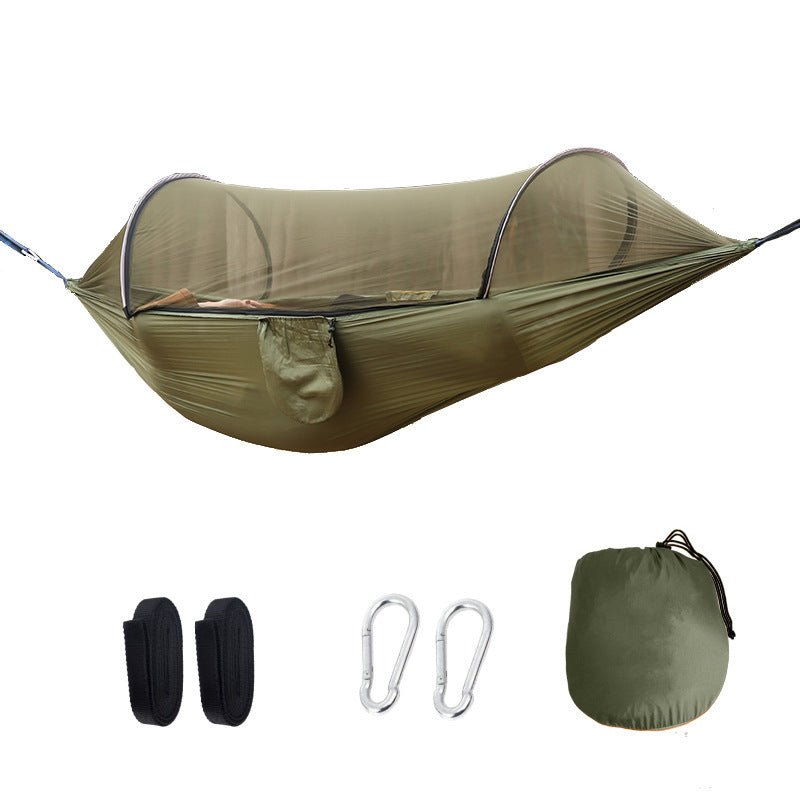 Nylon Hammock With Mosquito Net - Yorkn Inc✅