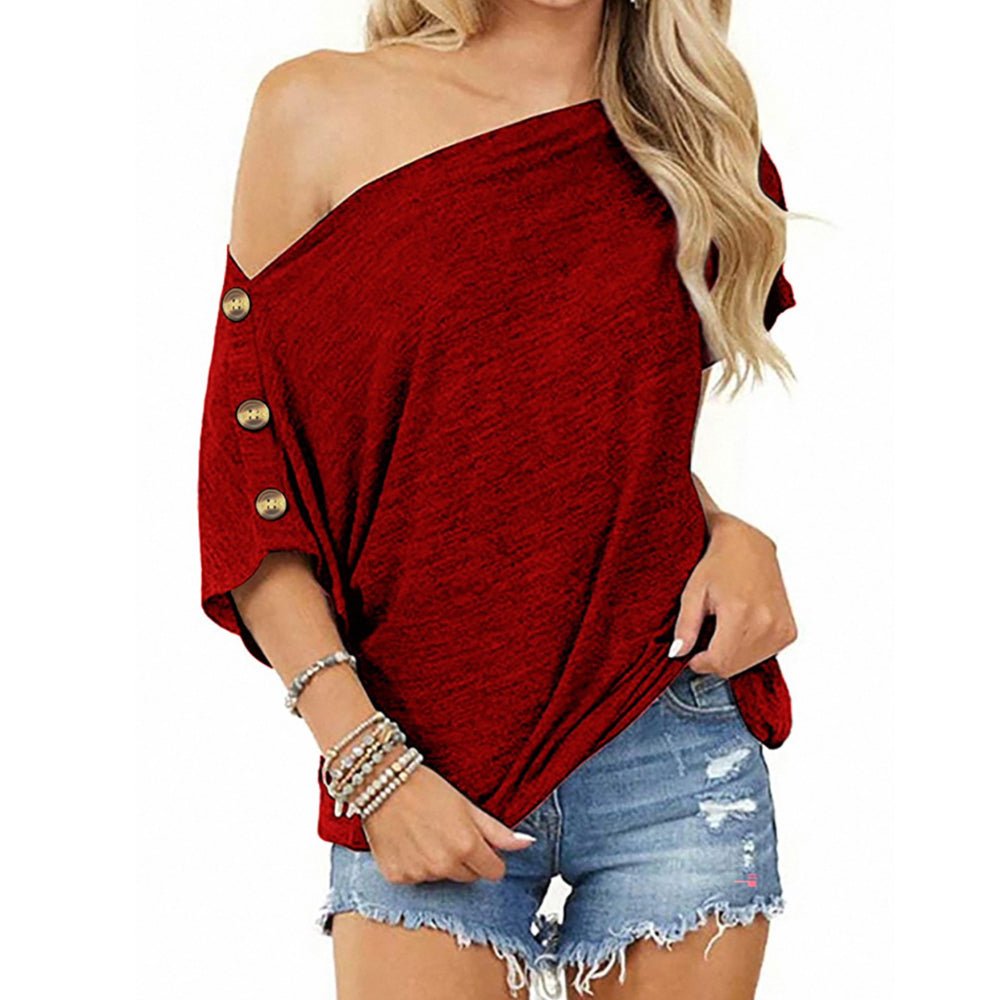 Off - the - shoulder T-shirt - Yorkn Inc✅