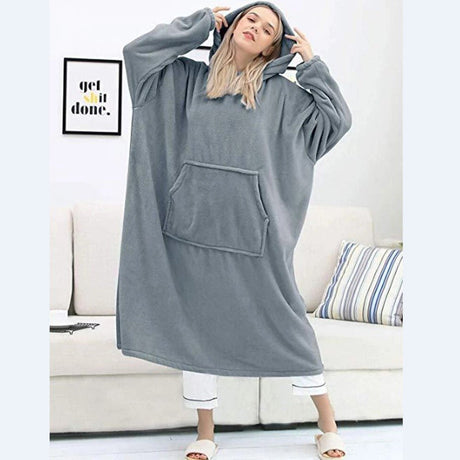 Oversized Flannel Hoodie - Yorkn Inc✅