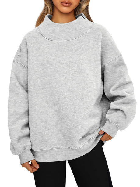 Oversized Turtleneck Sweatshirt - Yorkn Inc✅