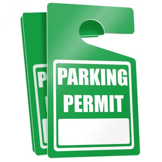 Parking Permit Hang Tag - Yorkn Inc✅