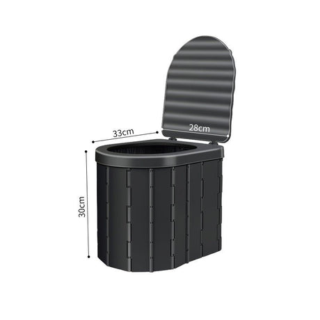 Portable Folding Toilet With Lid - Yorkn Inc✅