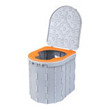 Portable Folding Toilet With Lid - Yorkn Inc✅