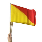 Premium Polyester Hand - wave Flag With Wooden Handle - Yorkn Inc✅