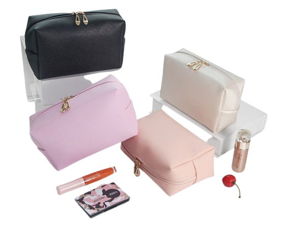 Pu Leather Cosmetic Pouch Makeup Bag - Yorkn Inc✅