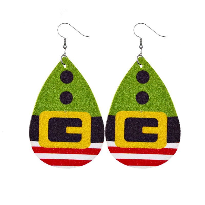 Pu Leather Earrings Pair Jewelry - Yorkn Inc✅