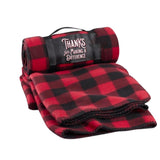 Red & Black Plaid Flannel Blanket - Yorkn Inc✅