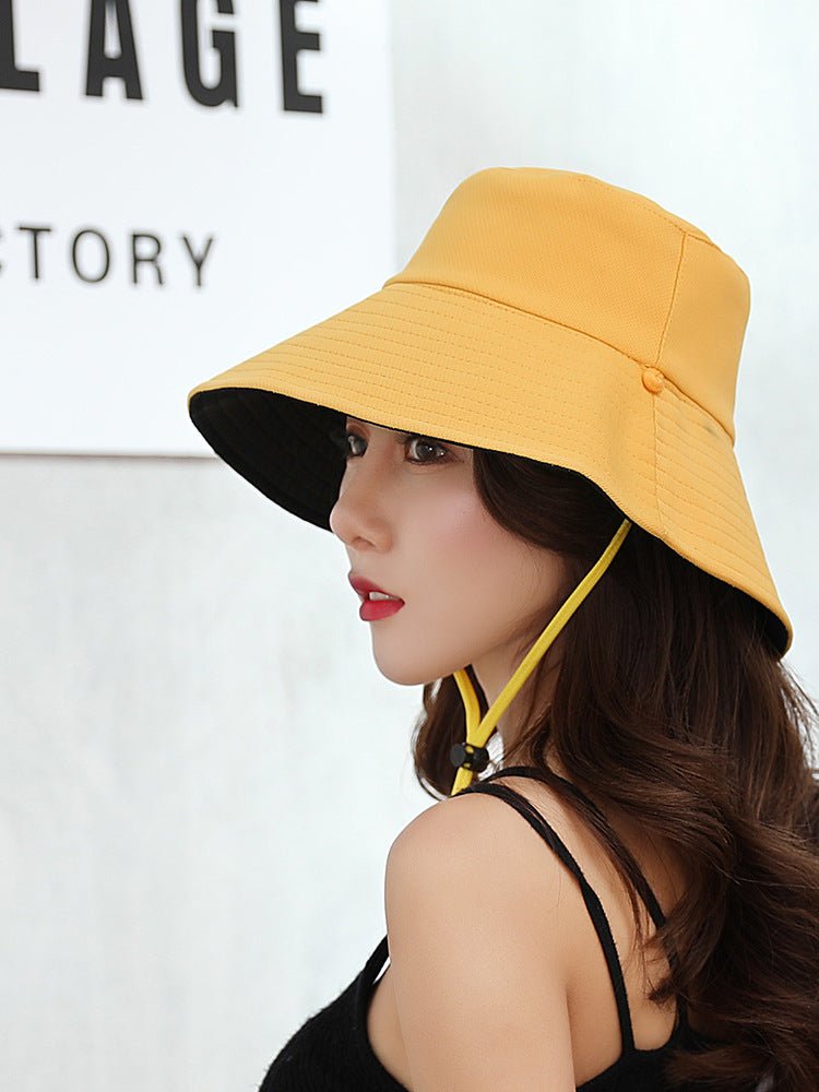 Reversible Unisex Big Brim Bucket Hat - Yorkn Inc✅