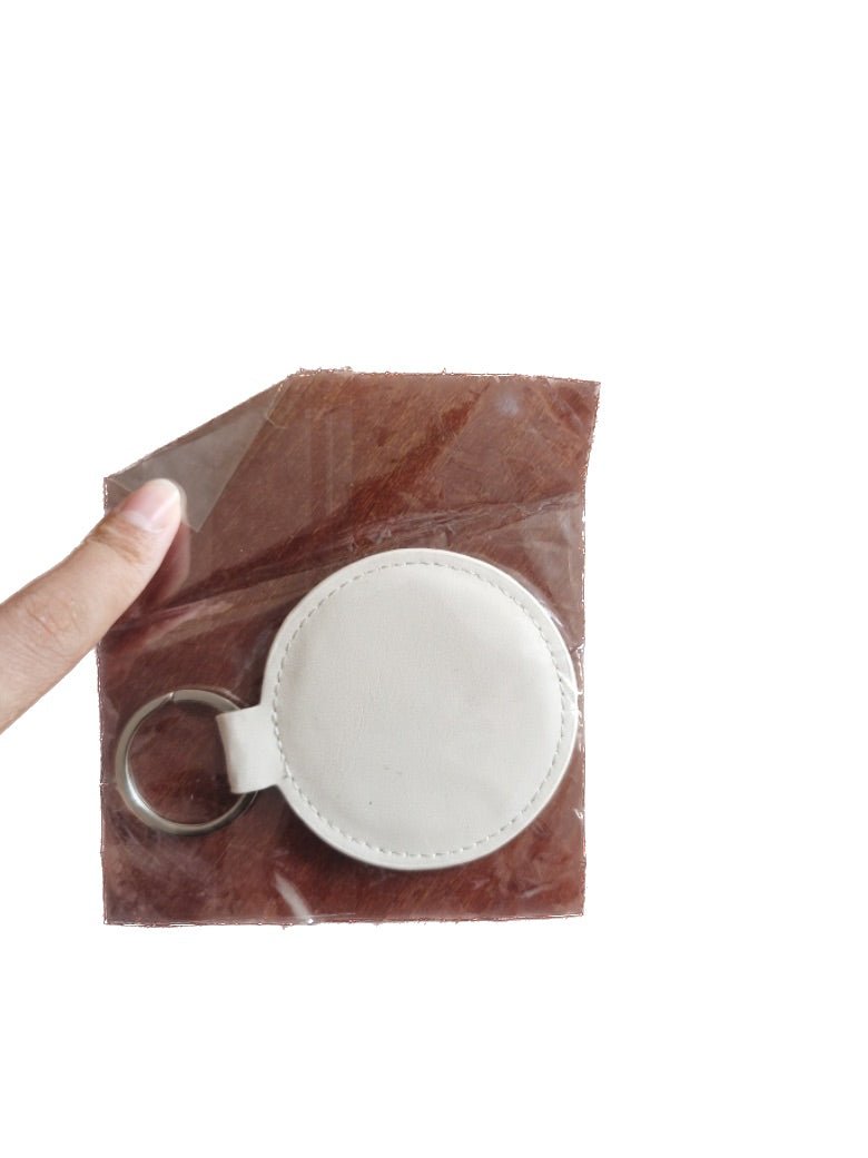 Round Pu Leather Keychain With Filling - Yorkn Inc✅