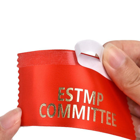 Self-adhesive Satin Ribbon Badge - Yorkn Inc✅