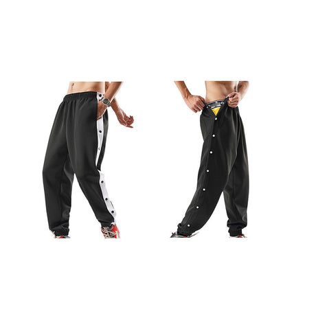 Snap - button Side - slit Casual Pants - Yorkn Inc✅