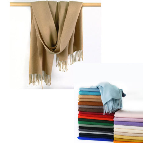 Solid Color Artificial Cashmere Scarf - Yorkn Inc✅