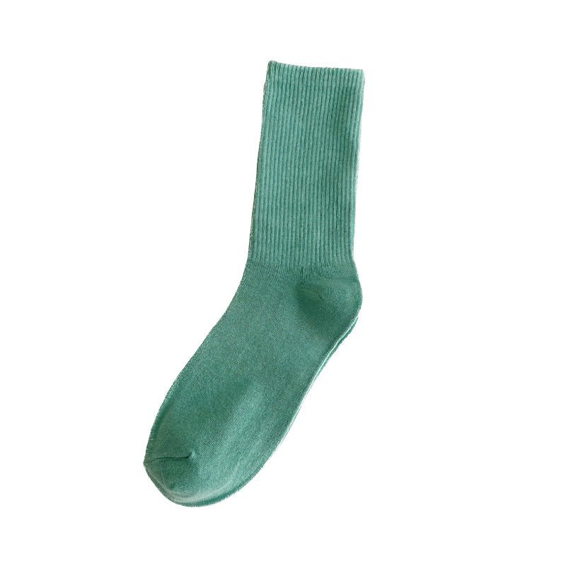 Solid Color Cotton Socks - Yorkn Inc✅