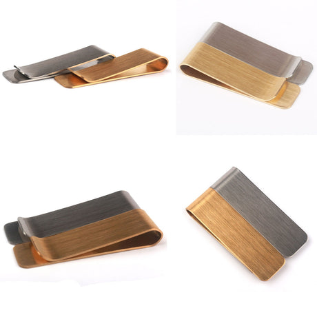 Stainless Steel Slim Money Clip Wallet - Yorkn Inc✅