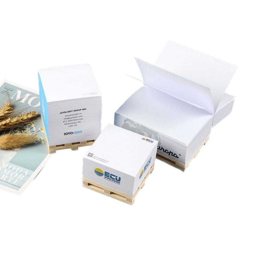 Sticky Note Set With Wooden Holder - Yorkn Inc✅