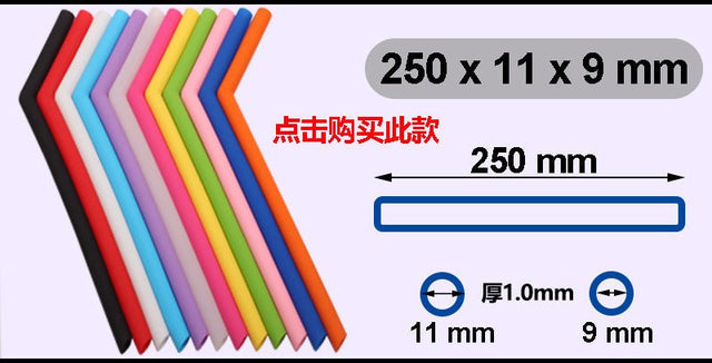 Straight Or Bent Silicone Straw - Yorkn Inc✅