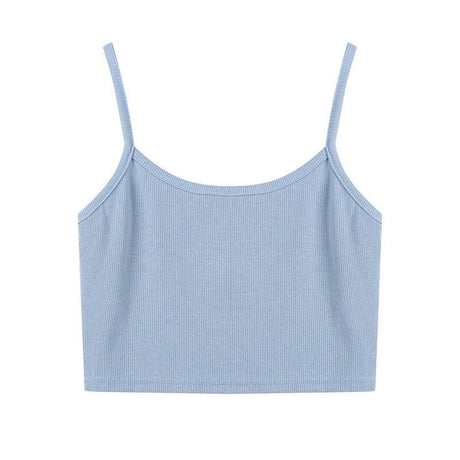 Summer Ribbed Cropped Cami Top - Yorkn Inc✅