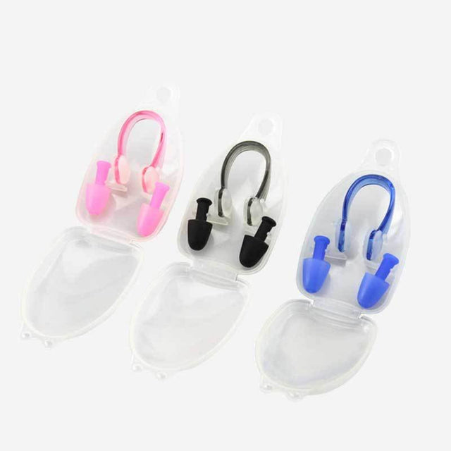 Swimming Earplugs With Nose Clip - Yorkn Inc✅