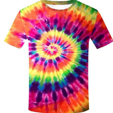 Tie - dye Youth Colorful T - shir - Yorkn Inc✅