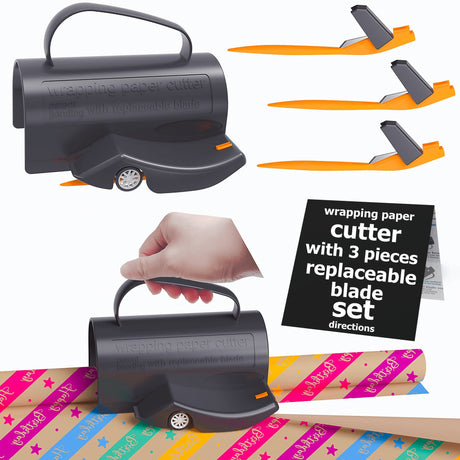 Upgraded Wrapping Paper Roll Cutter - Yorkn Inc✅