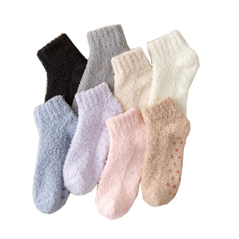 Velvet Adhesive Anti Slip Floor Socks - Yorkn Inc✅