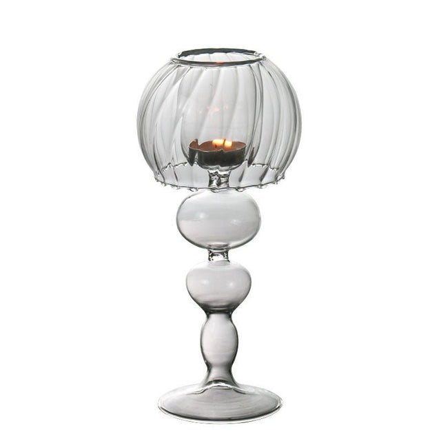 Vintage Glass Candlestick - Yorkn Inc✅