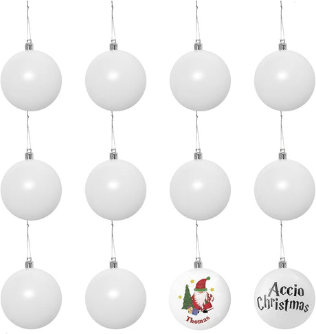 White Ornaments Matte Christmas Ball - Yorkn Inc✅