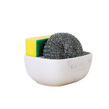 White Resin Sponge Holder For Kitchen Sin - Yorkn Inc✅