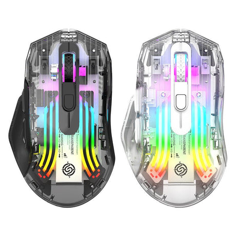 Wireless Mouse With Transparent Shell - Yorkn Inc✅
