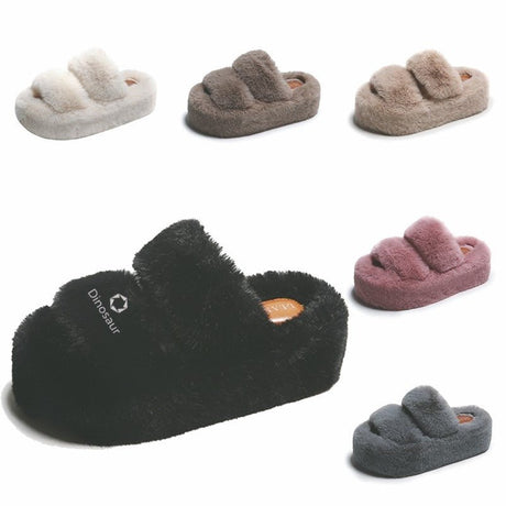 Woman Fluffy Slippers - Yorkn Inc✅