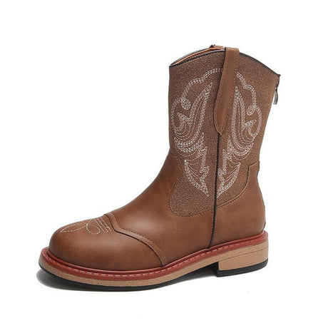Women Western Cowboy Boots With Bow - Yorkn Inc✅