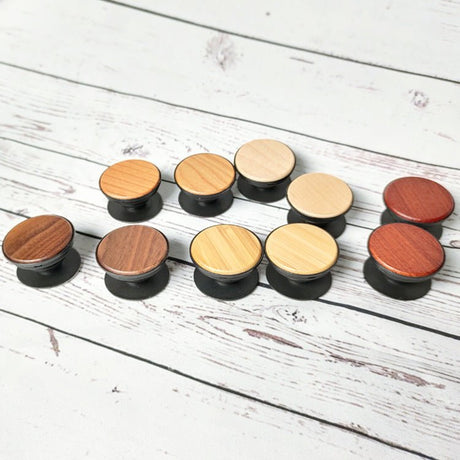 Wood Pop Socket Phone Stand - Yorkn Inc✅