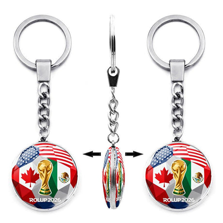 World Cup Cheer Double - sided Patterned Keychain - Yorkn Inc✅