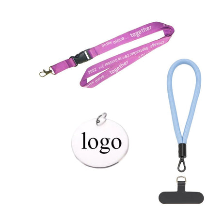 Wrist Strap And Lanyard With Round Charm - Yorkn Inc✅